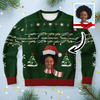 Load image into Gallery viewer, Ugly Christmas Sweater Santa (Green Female)
