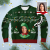 Ugly Christmas Sweater Elf (Green Female)