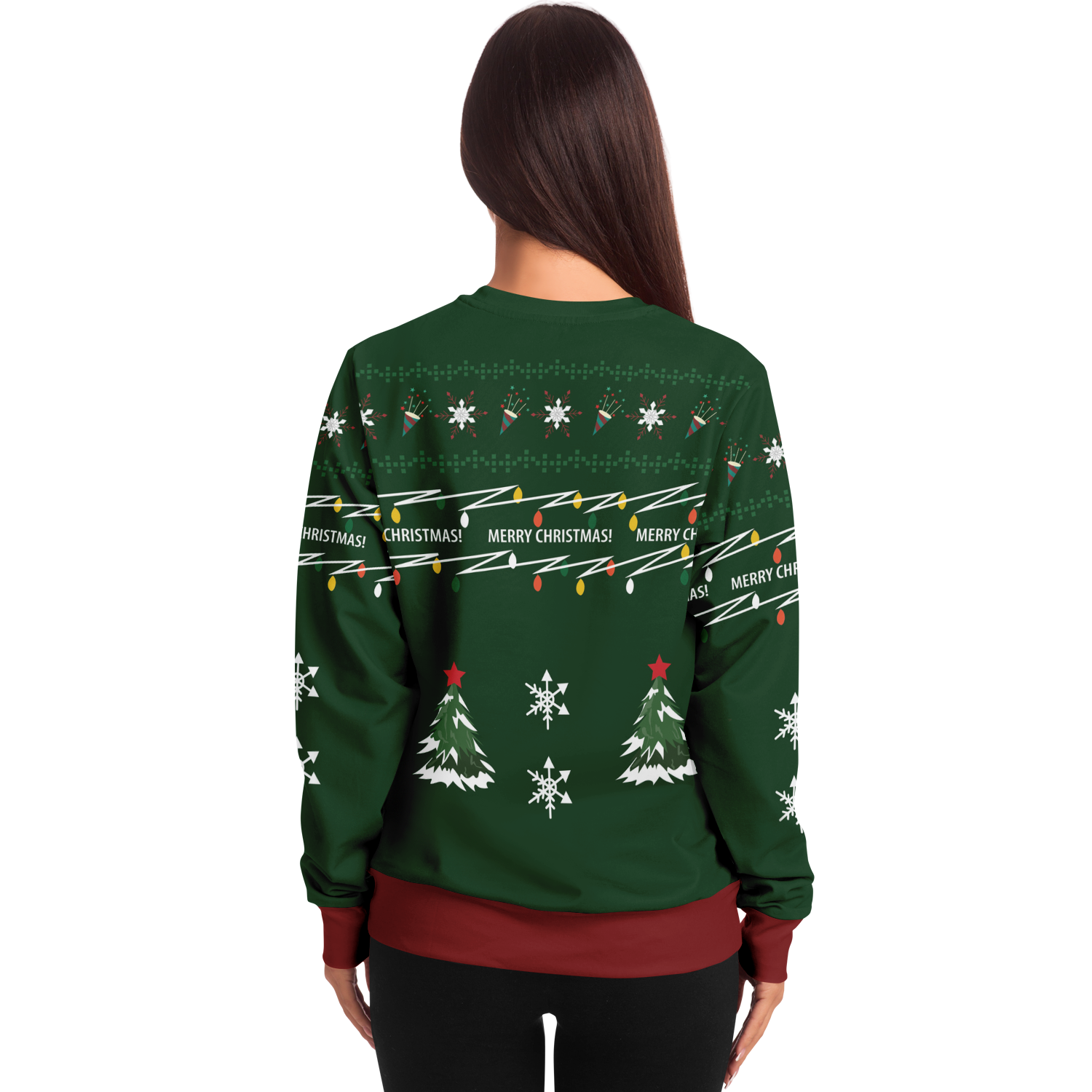 Ugly Christmas Sweater Elf (Green Female)