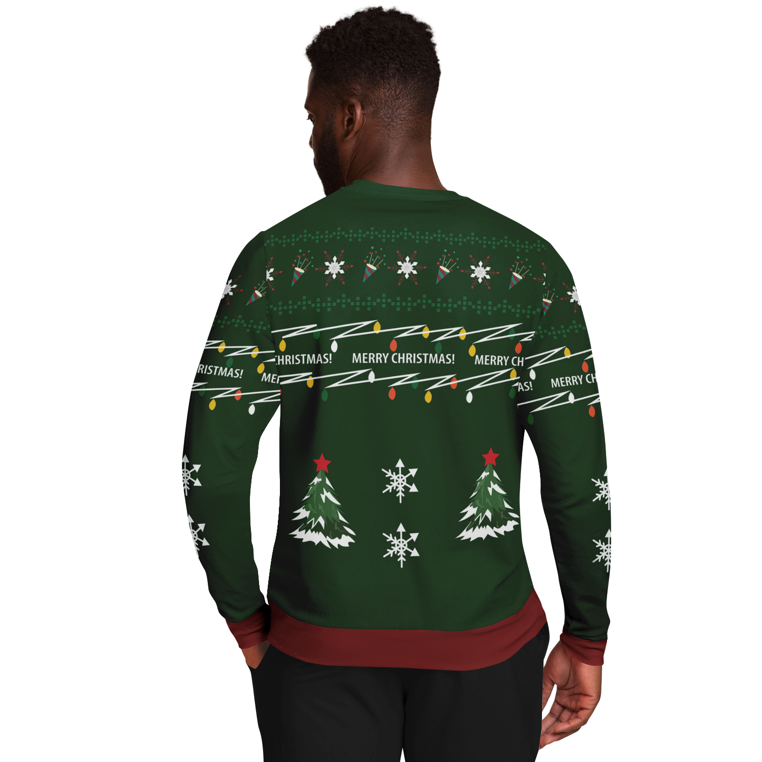 Ugly Christmas Sweater Reindeer (Green Male)