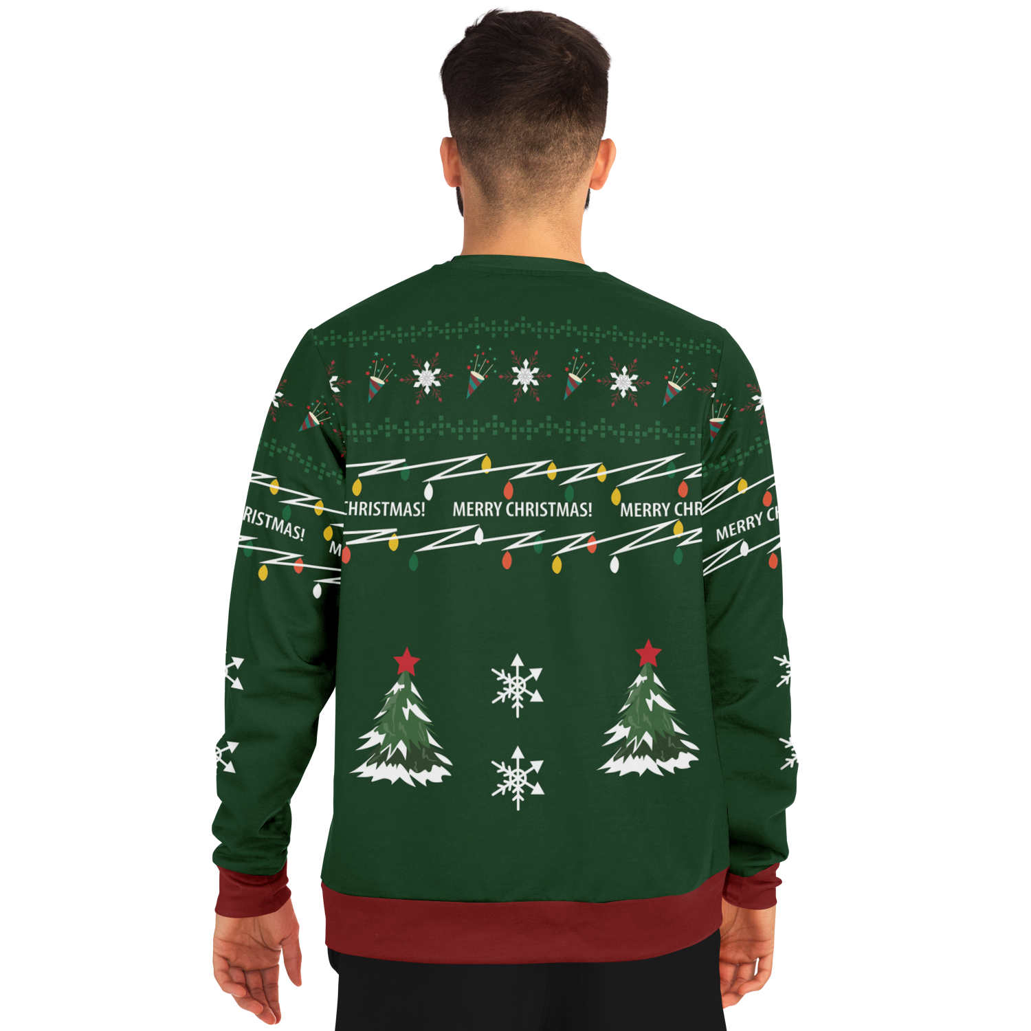 Ugly Christmas Sweater Santa (Green Male)