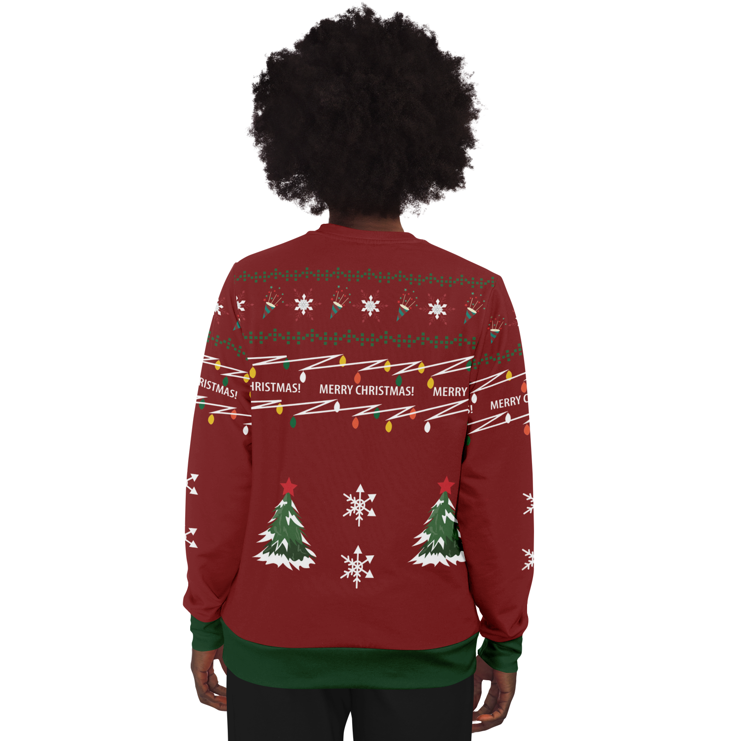 Ugly Christmas Sweater Santa (Red Female)