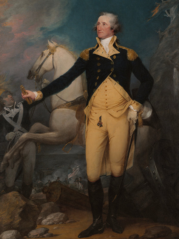 George Washington on the battlefield